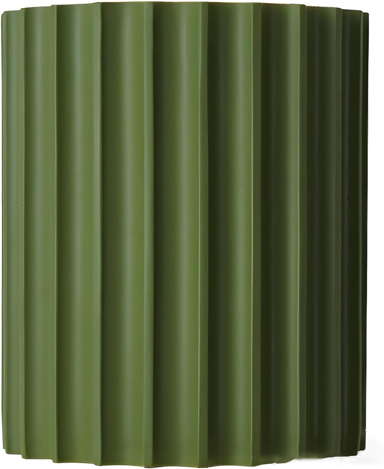 Cilindrische wandlamp van hars voor slaapkamer, ideaal voor woonkamer (groen)