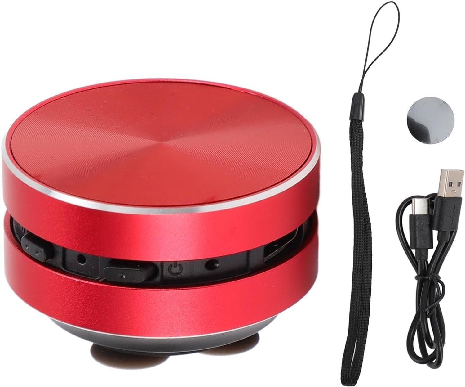 Beenkabelluidspreker, waterdichte doucheluidspreker, draadloze BT botgeleiding, luidspreker, stereo-bas met zuignap voor badkamer en buiten (rood)