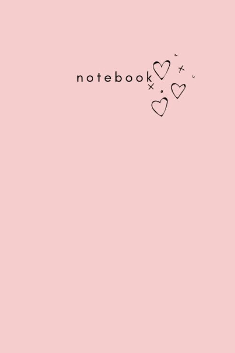 Light Pink Notebook: Simple Pastel Pink Notebook, Plain Light Pink Journal, Diary (110 Pages, Blank, 6 x 9): (Heart - ShopVlot