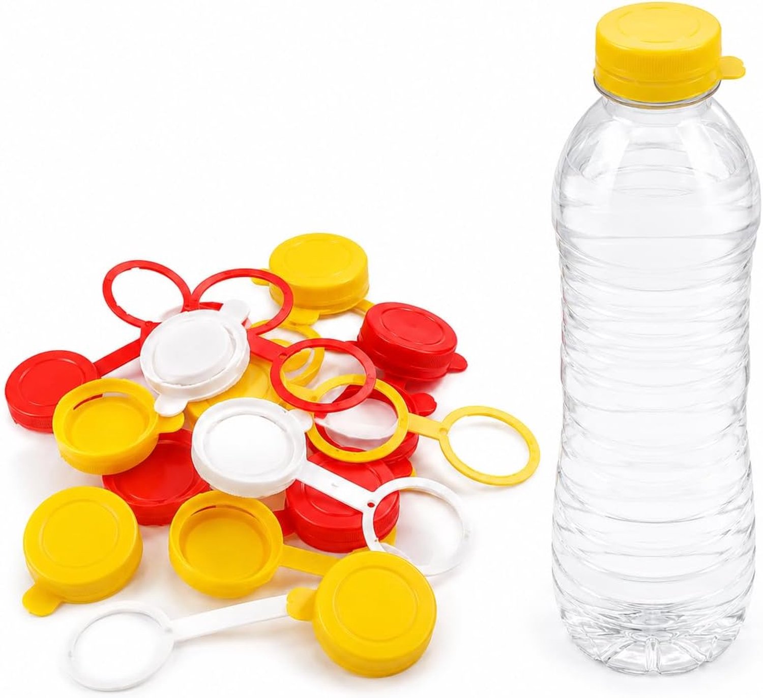 Kurk met ring voor flessen 16 stuks kunststof 3 cm