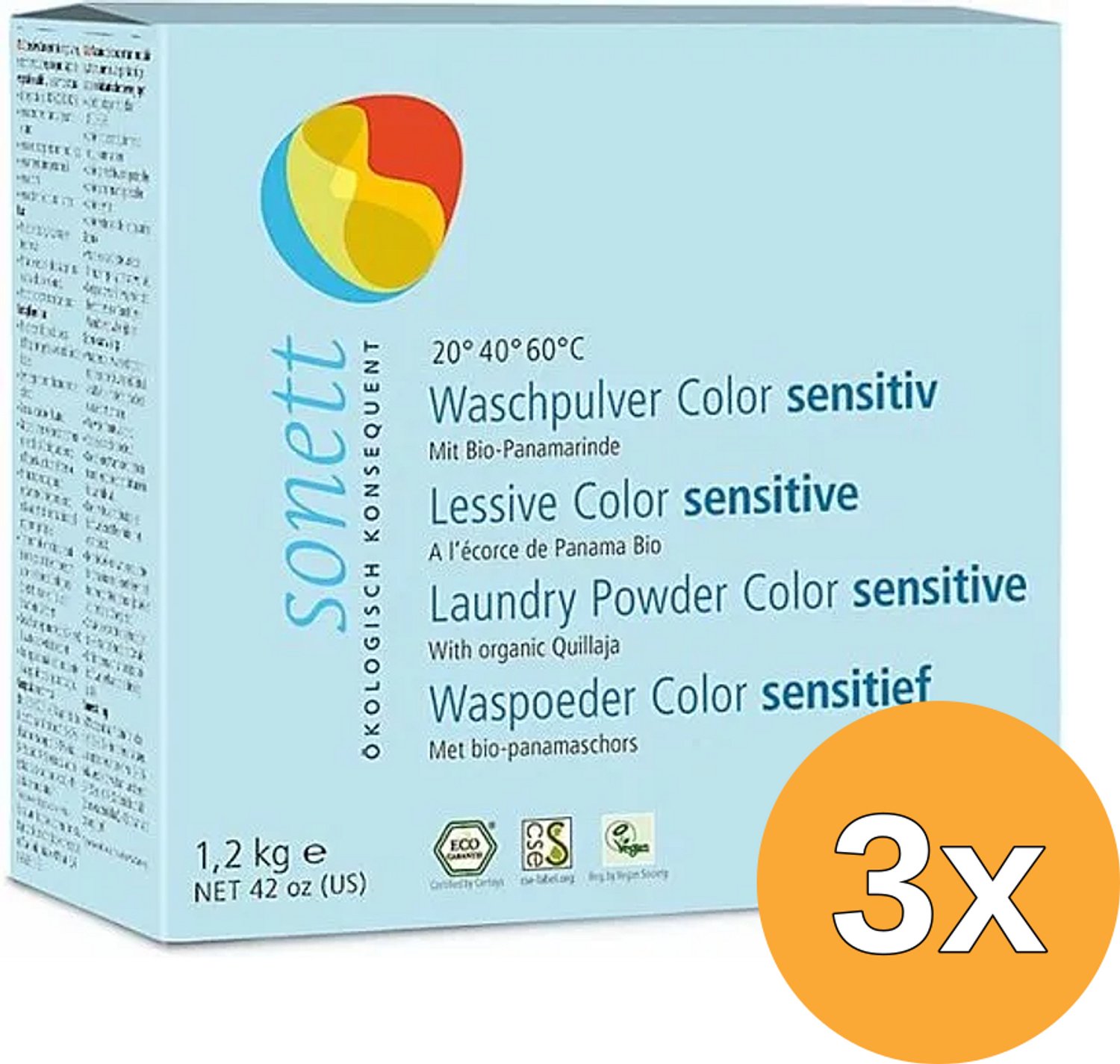 3x Sonett Waspoeder Sensitive Color (1200 gr)