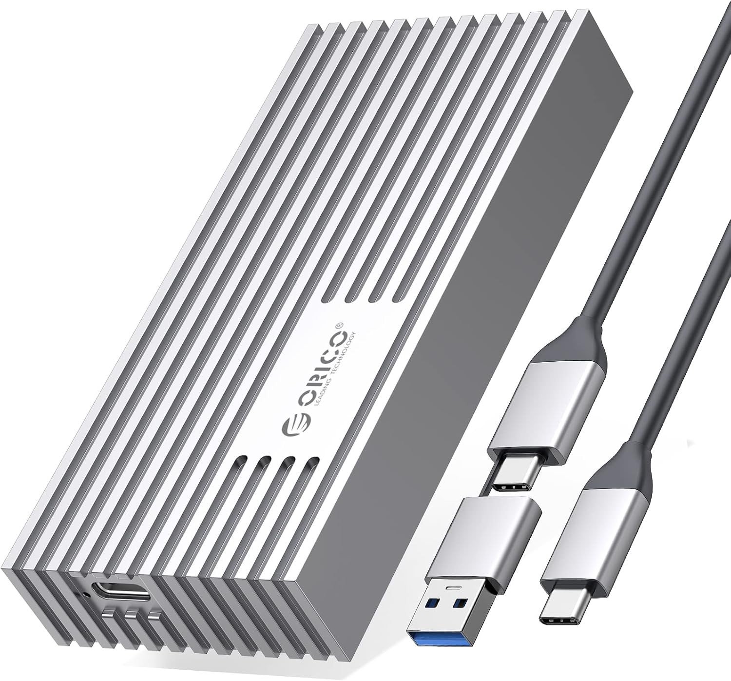 40Gbps NVMe M.2 SSD behuizing voor Thunderbolt 4/3 en USB 3.2/3.1/3.0/2.0, Aluminium behuizing voor PCIe 2280 M-key SSD, tot 2800MB/s, snelle dataoverdracht en duurzame bescherming