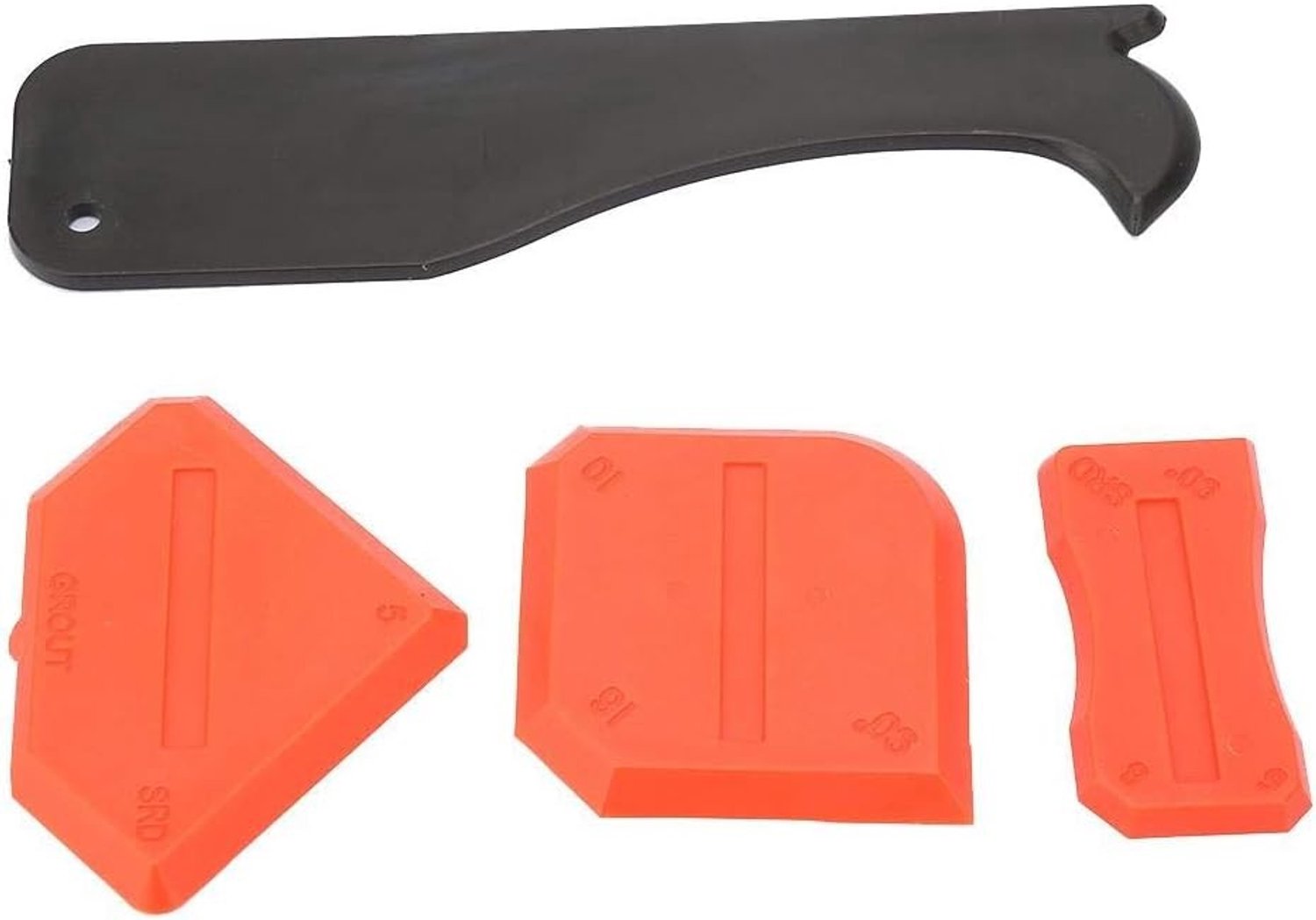 4PCS Silicone Sealant Verwijderaar Set, Schraper voor Cement en Kit, Ideaal voor Keuken en Badkamervloer