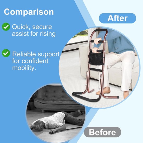 Ergonomische Sta-Hulp voor Senioren - Veilig Transferhulpmiddel en Mobiliteitssteun tot 136 kg — afbeelding 4