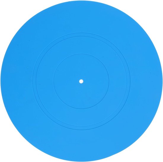 lyrlody Turntable Mat Slipmat, 12 Inch Siliconen Rubber (BLUE) — afbeelding 3