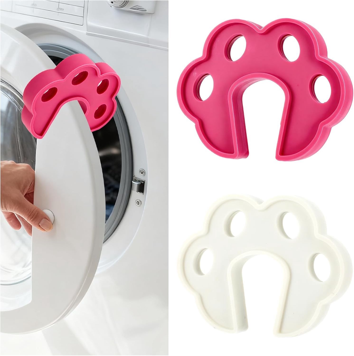 Universele flexibele deurbeugels in de vorm van een berenpoot - 2 stuks, ideaal voor bevestiging en decoratie