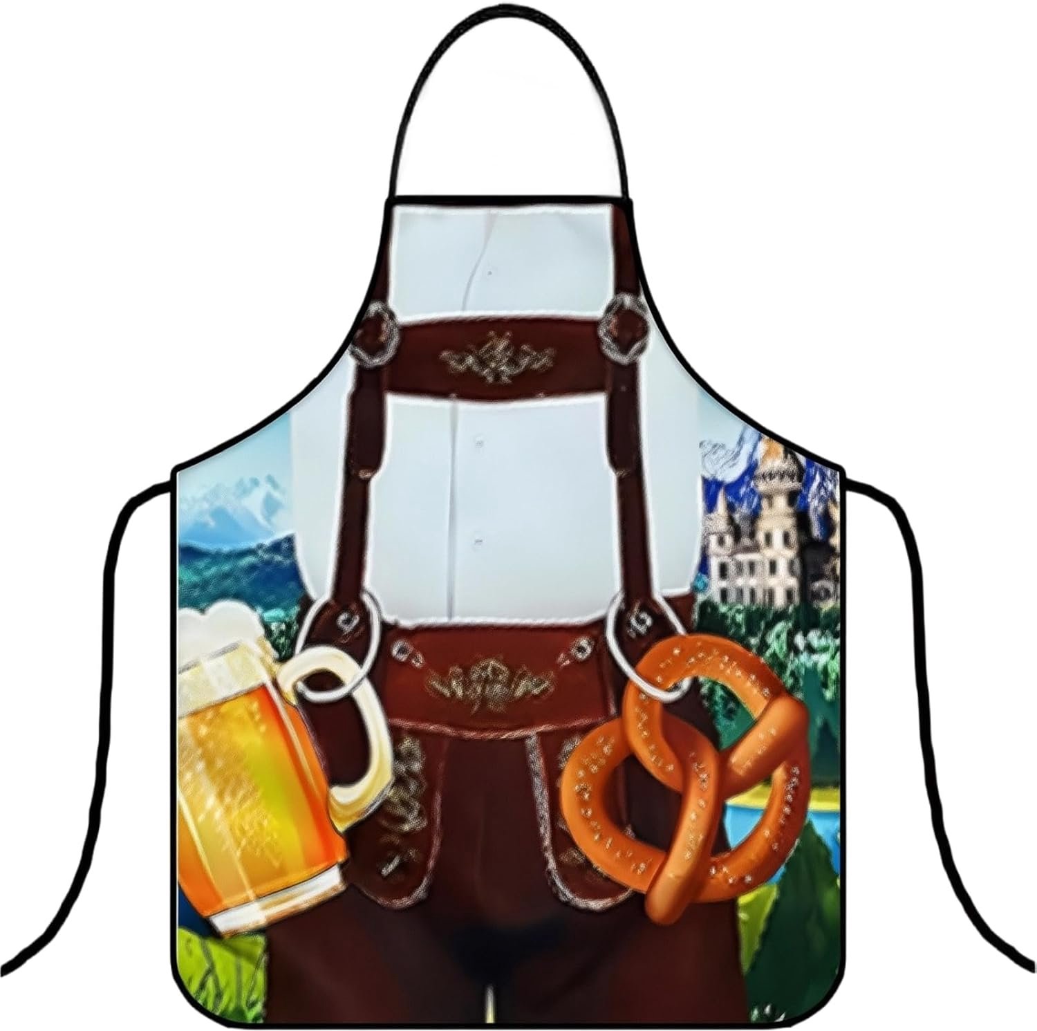 KOHVAN Kookschort grappig, barbecueschort voor mannen, biergeschenken, Beierse geschenken, Oktoberfest schort, grappig - ShopVlot