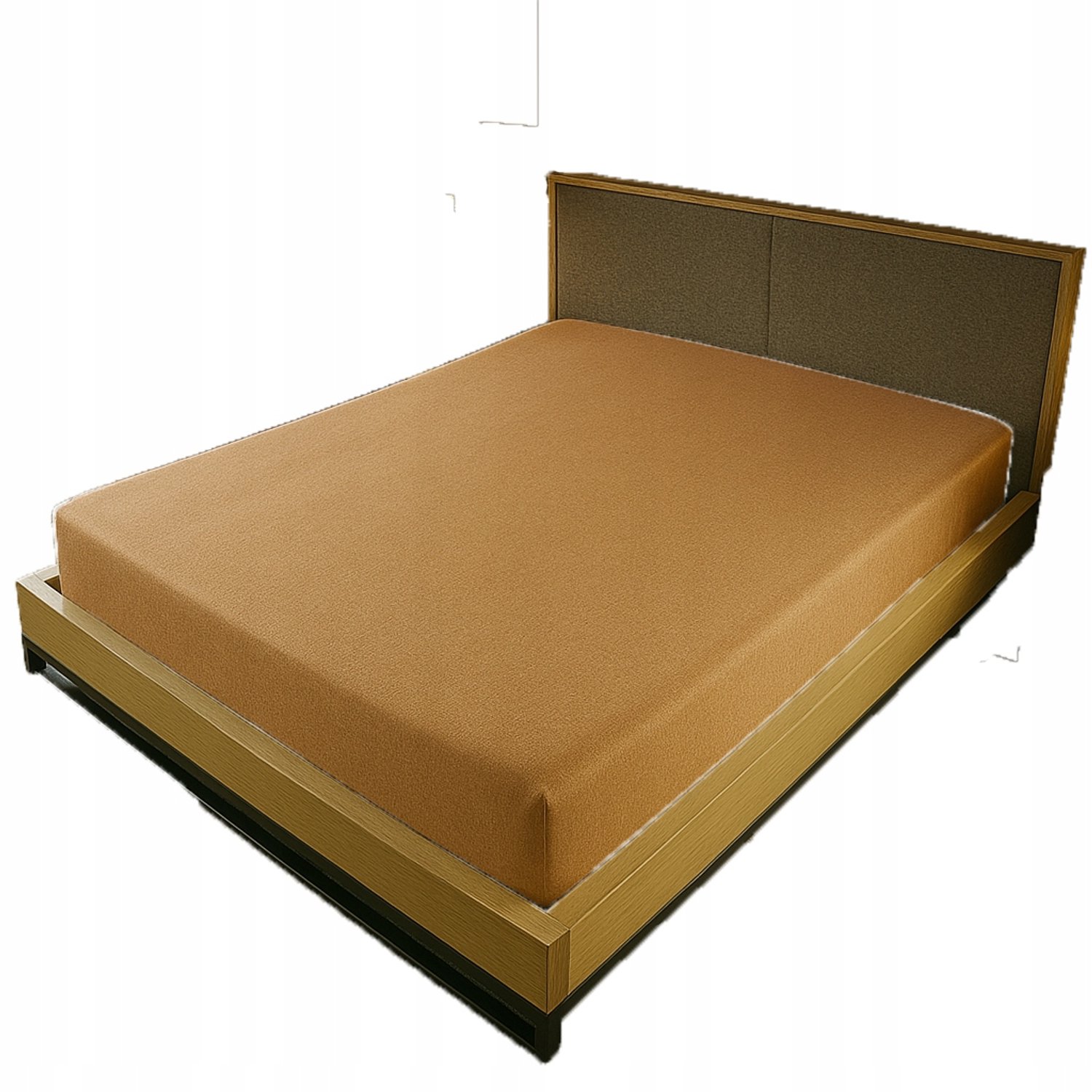 Kam-Pol Jersey Hoeslaken met Elastiek 80x200cm Cappuccino - 100% Katoen