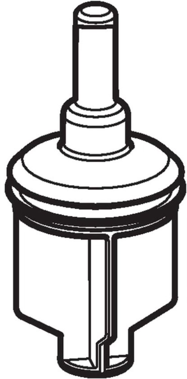 Ventielplug - Afvoerplug voor wastafel - Badkamerreparatie - Specifieke aansluiting - 86 cm - Grijs
