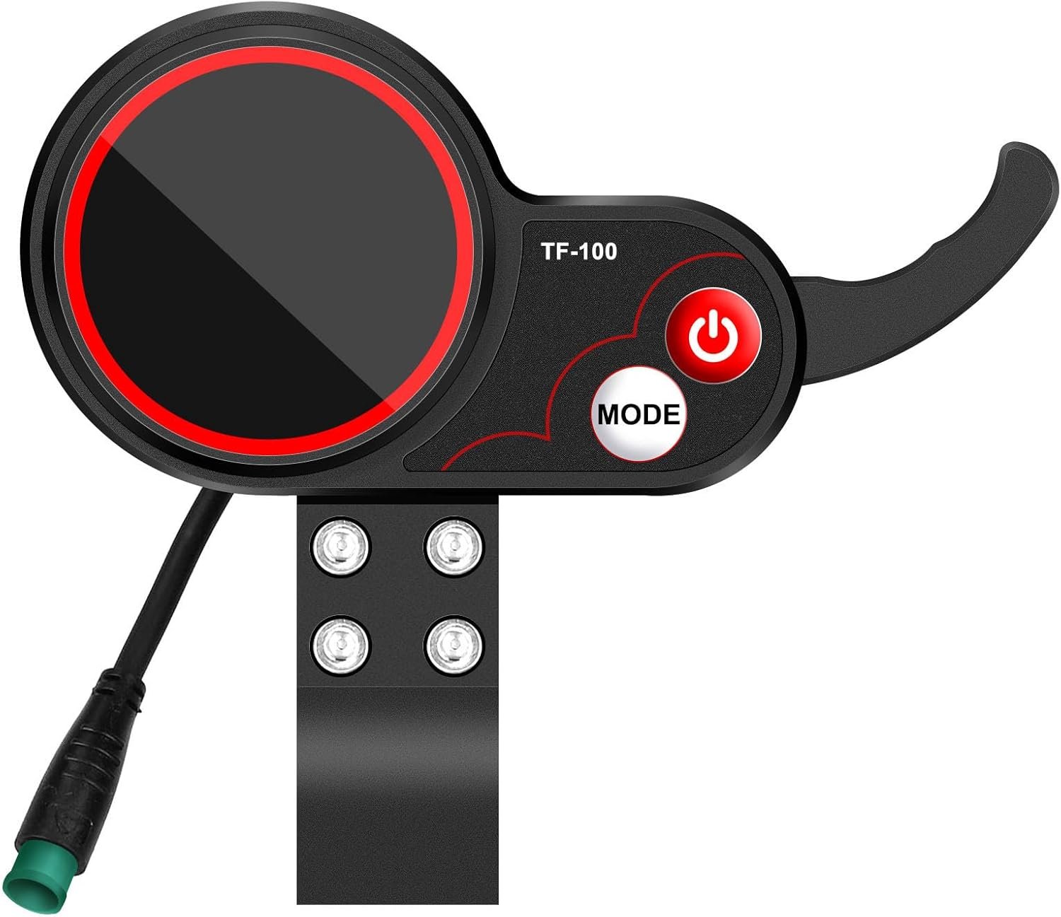 Electric Scooter Display Panel TF-100 5 Pin Waterproof Connector LED Display Screen Control Panel with USB Port for - ShopVlot