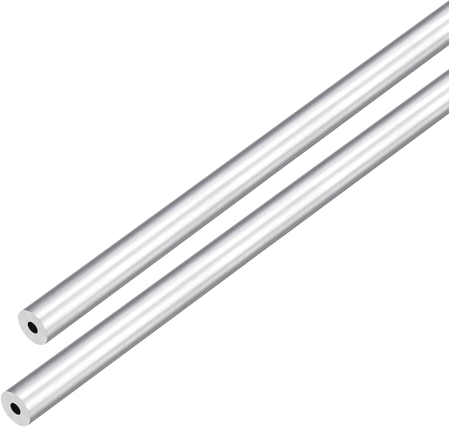 DMiotech 2pcs (6mm OD x 2mm ID) 6063 Aluminum Round Tube 300mm Length Industry Metal Tube for Machinery Frame - ShopVlot