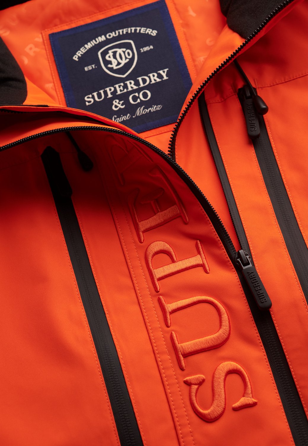 Superdry Ultimate Freestyle Ski Jas Man Oranje