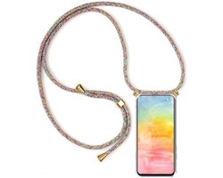 Hoesje met Koord voor Vivo Y70 Hoesje - Smartphone Telefoonhoesjes met Sleutelkoord - Telefoon Ketting Cover Case - Schokbestendige Transparant TPU Siliconen Cover Stijlvolle Snoer Hoes