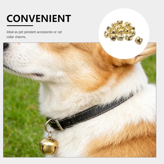 100 Stuks Metalen Hondenbel met Kruisvormige Opening voor Halsbanden Lichte Kleine voor Huisdieren met Helder Geluid Anti-verloren Hanger voor Puppy S — afbeelding 3