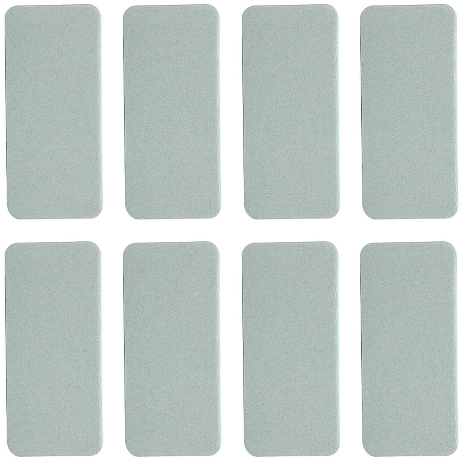 Sieraden Polijstblok Suite 8 Stuks Dubbelzijdig Schuurplaat Gereedschap Duurzaam voor Sieraden Reparatie Groen Wit 3.5x1.6x0.5in