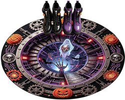 Illusie Tapijt Ronde Pompoen Schedel Ghost Print Tapijt