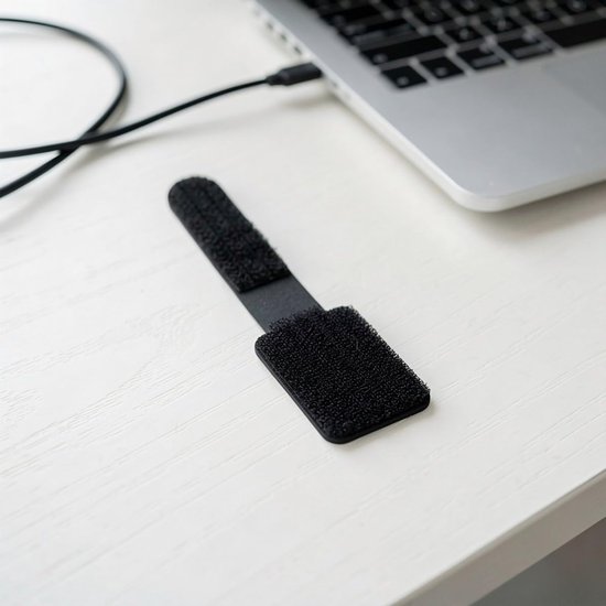 24 Stuks Herbruikbare Zelfklevende Lus Kabelbanden Draagbare Organizer Strips voor Bureau Auto Huis Geschikt voor Tv Computer USB Kabelbeheer — afbeelding 5