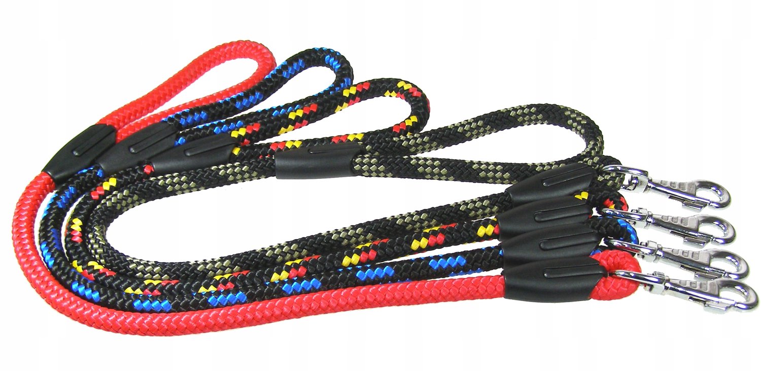 Dino Hondenlijn Touw 8mm/120cm - Mix Kleuren