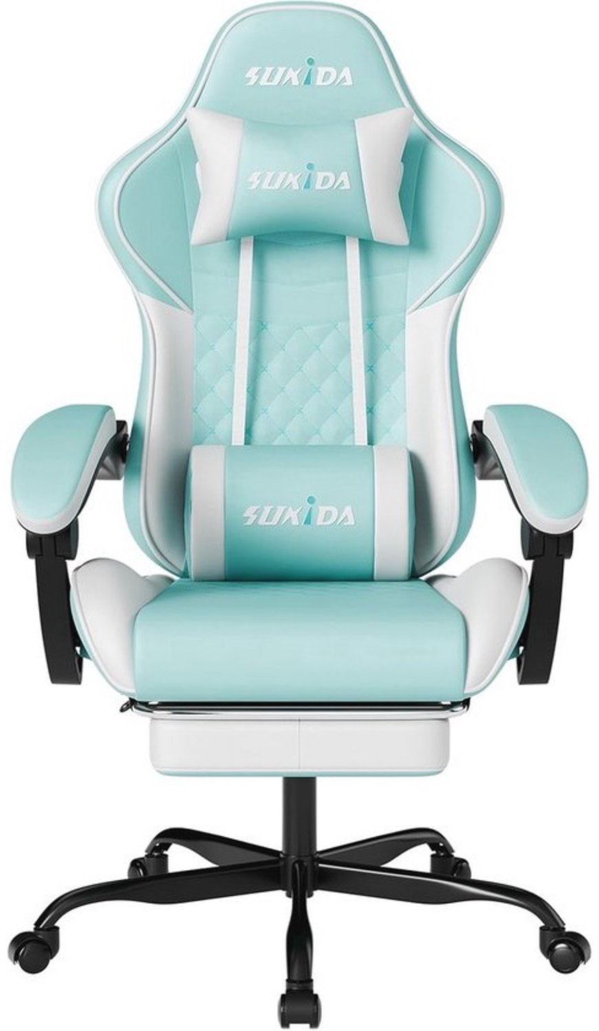 Ergonomische gamingstoel - Met massagesteun - Verstelbare rugleuning