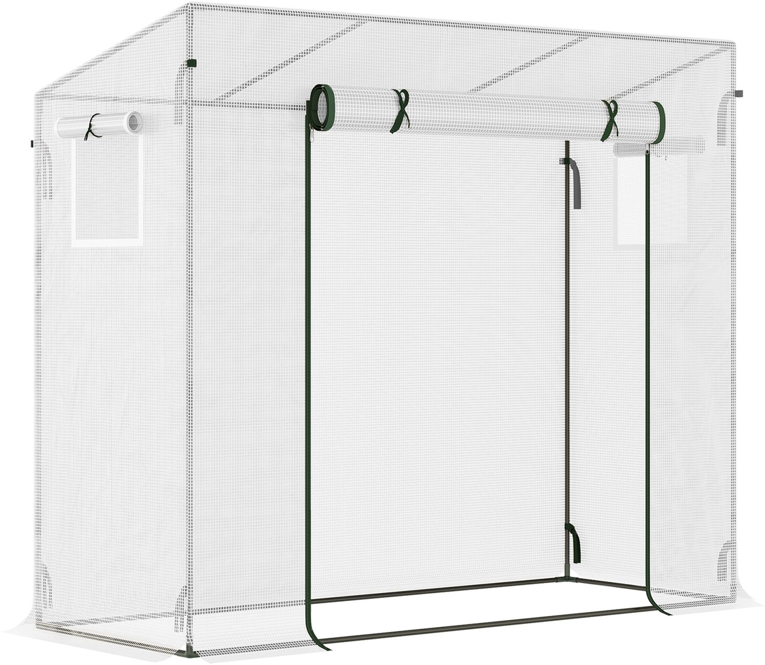 Sunona Tomatenkas - Met roldeur - 200 x 76 x 150/168 cm - Wit