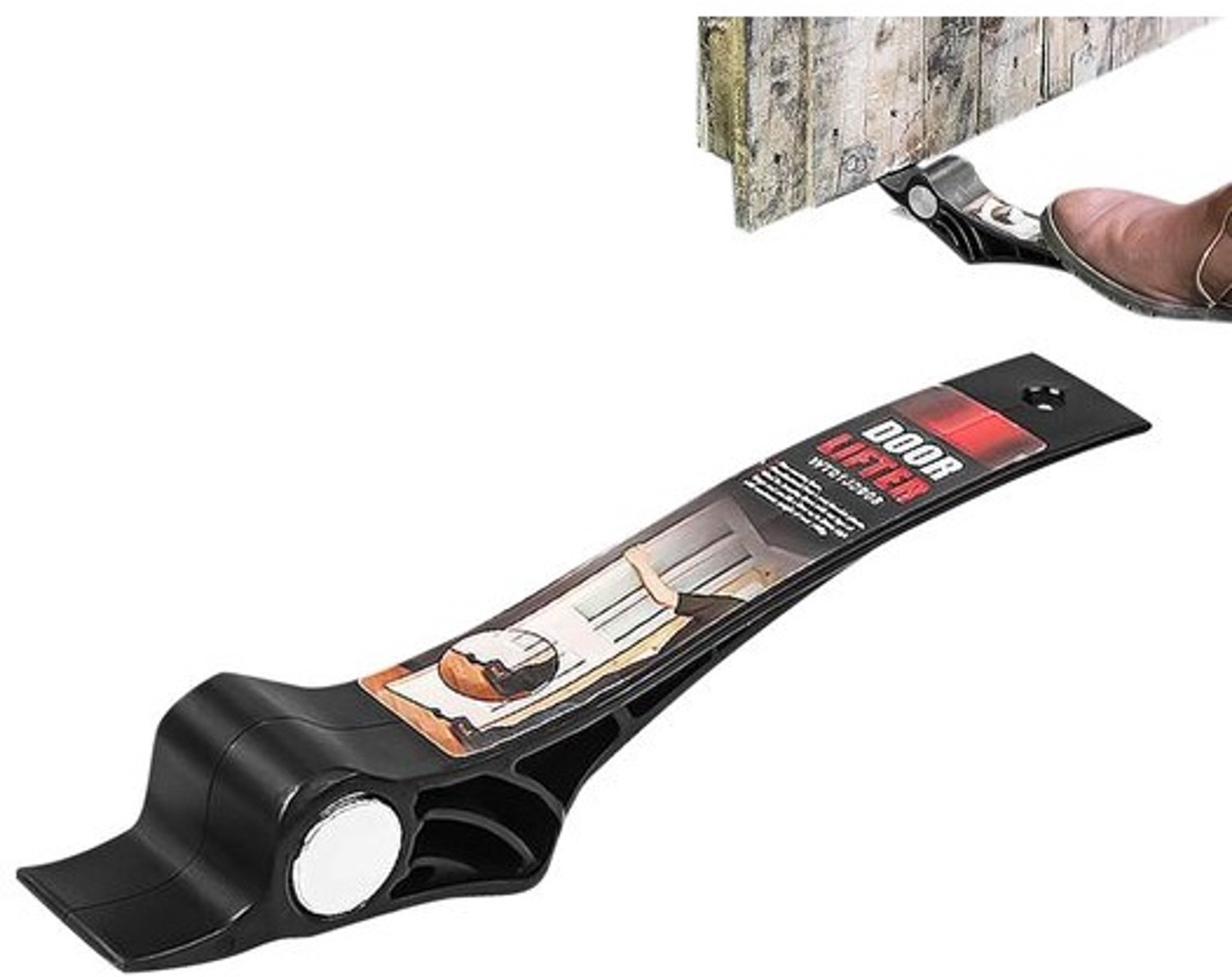 Deurlifter - Hulpmiddel voor deurinstallatie - Voor het monteren van meubels - Bediening met voetpedaal - Draaglast van 100 kg - Grijs