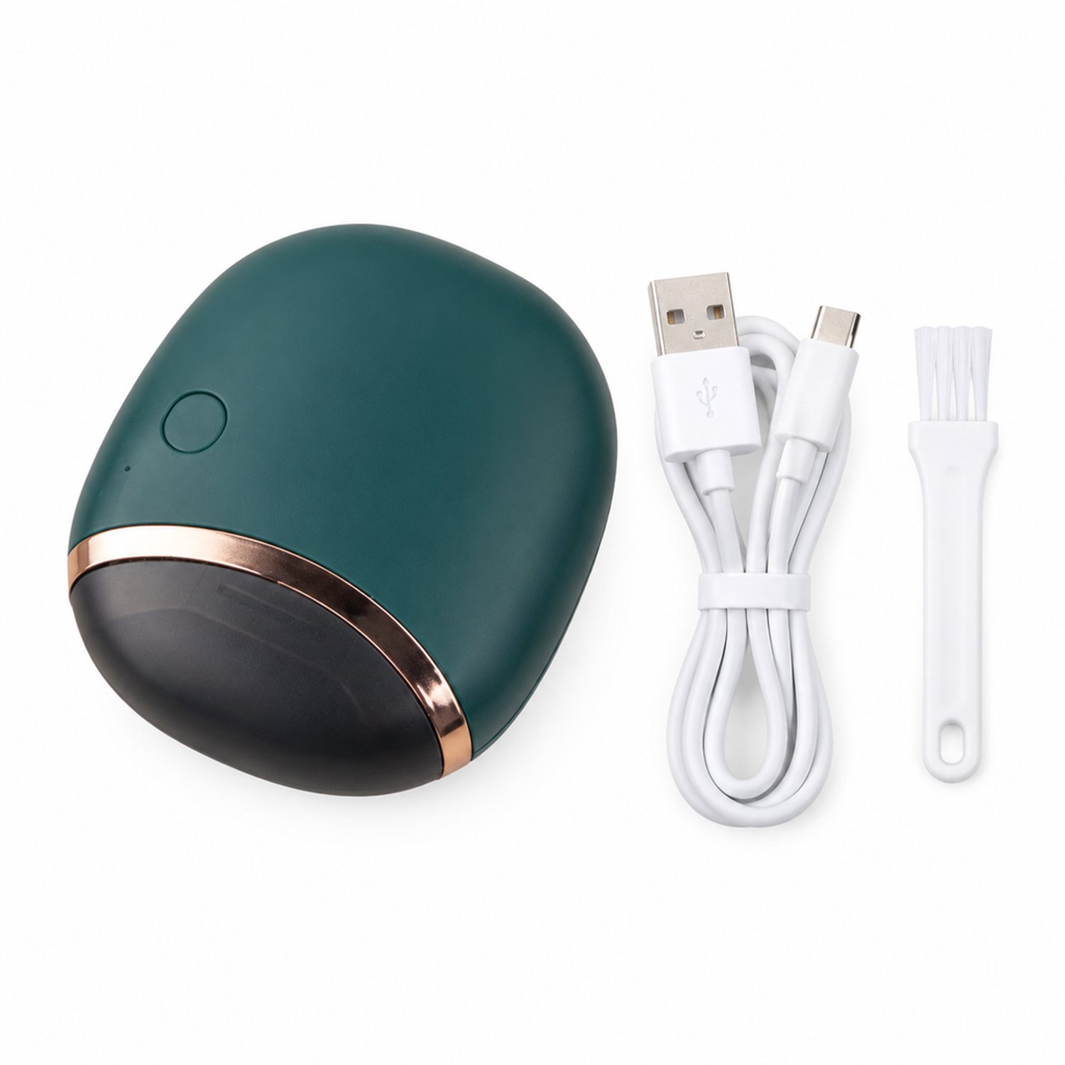Elektrische nagelknipper - voor thuisgebruik - groene uitvoering - inclusief apparaat, USB-kabel en borstel