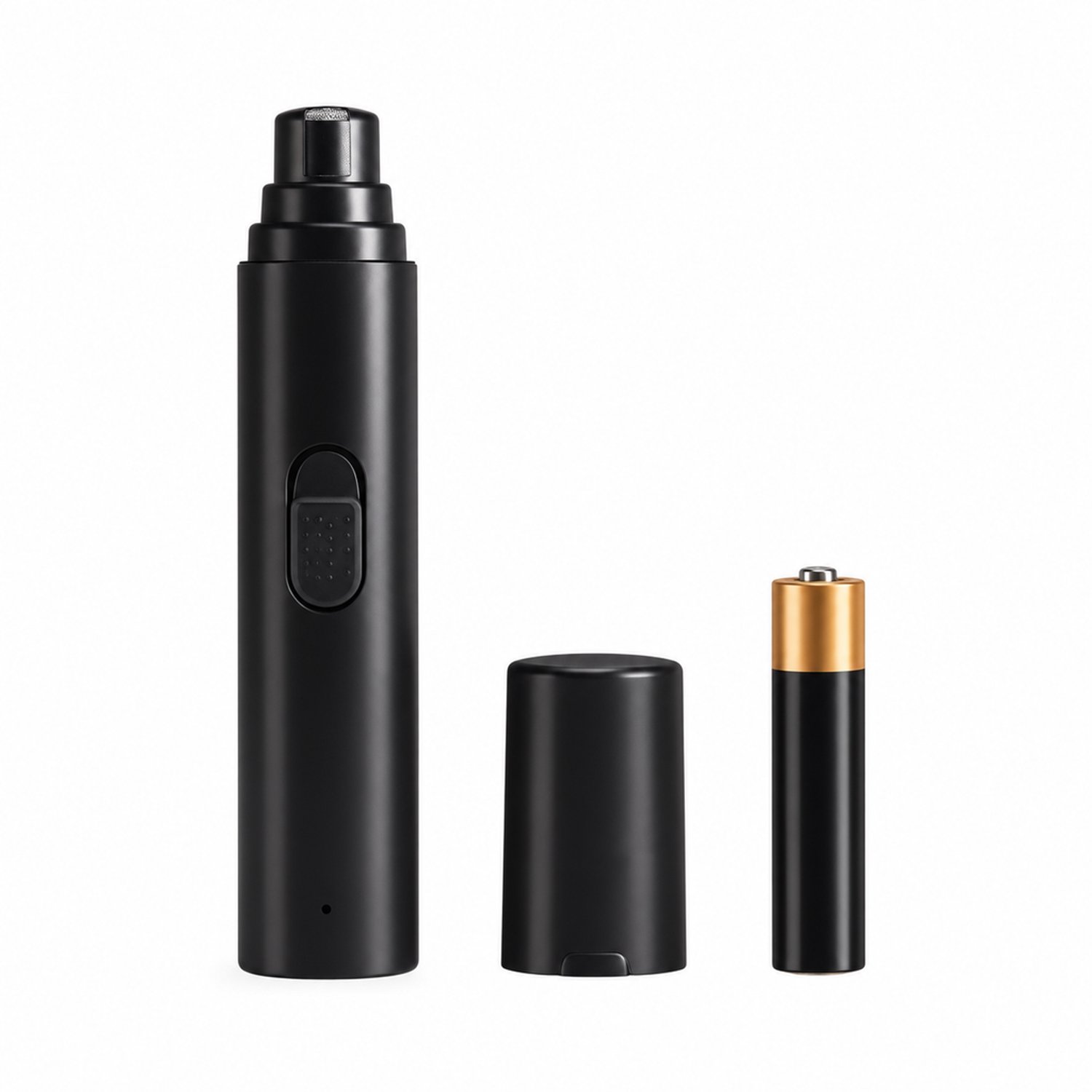 elektrische nageltrimmer voor huisdieren - batterijmodel - 1 stand - zonder verlichting - zwart
