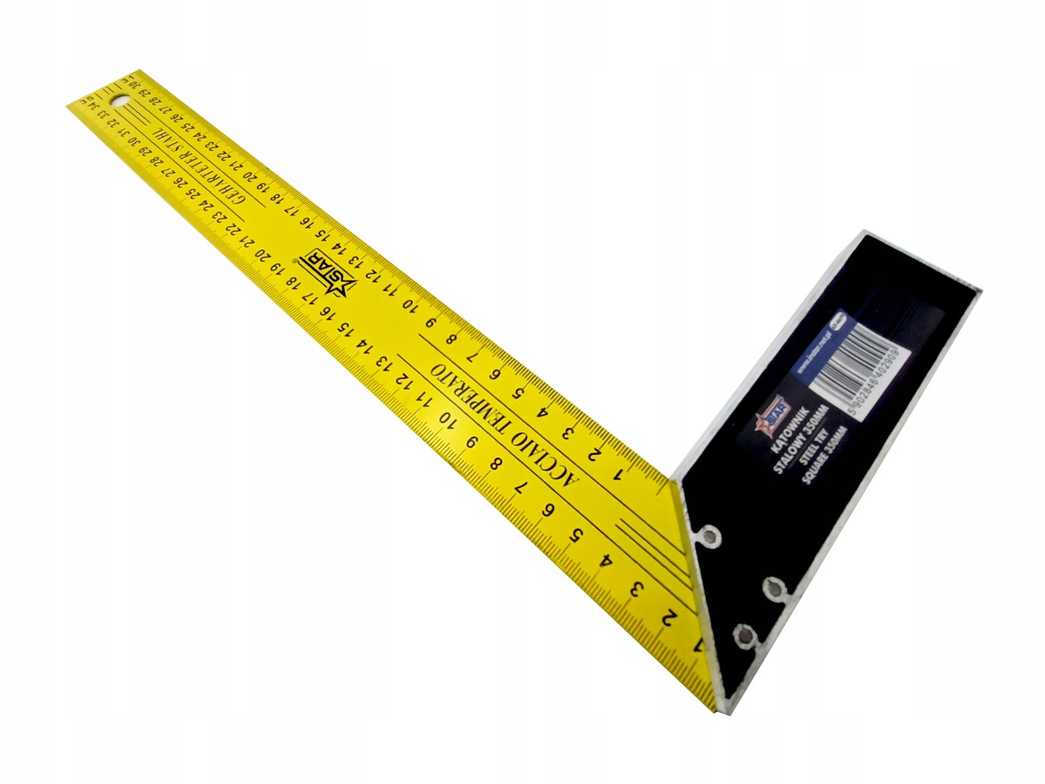 Star Stalen Winkelhaak 350mm - Gehard Staal met Antislip Handvat