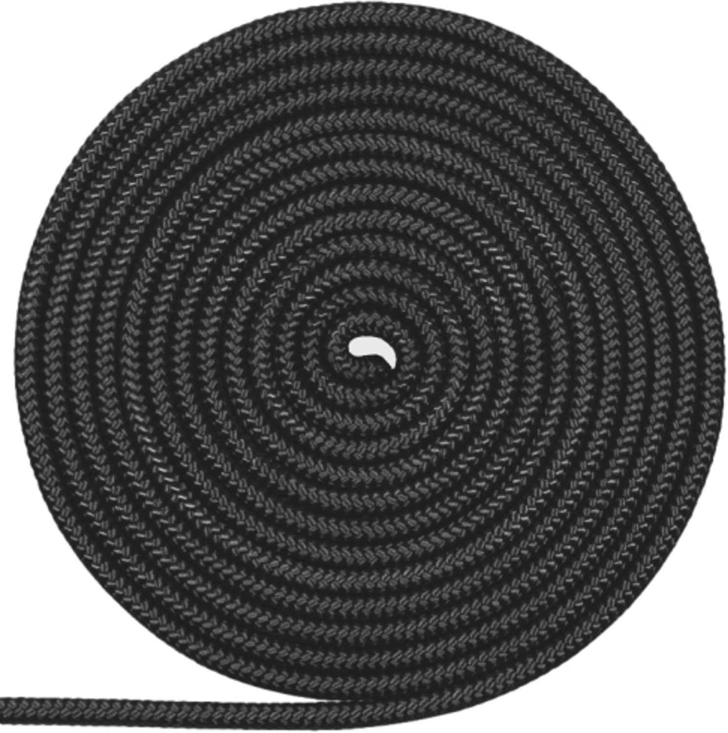 Zwarte Polypropyleen Touw - 6 mm Diameter, 1 Meter Lengte