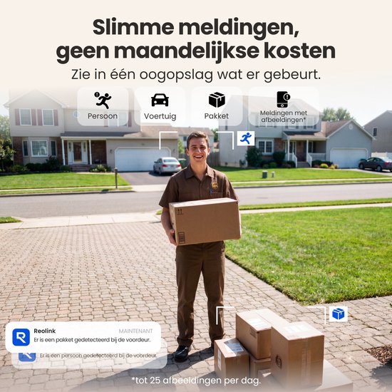 Reolink Deurbel + Home Hub - 4MP - 1:1 Beeld - Slimme Personen-/Voertuig-/Pakketdetectie - Batterij — afbeelding 4