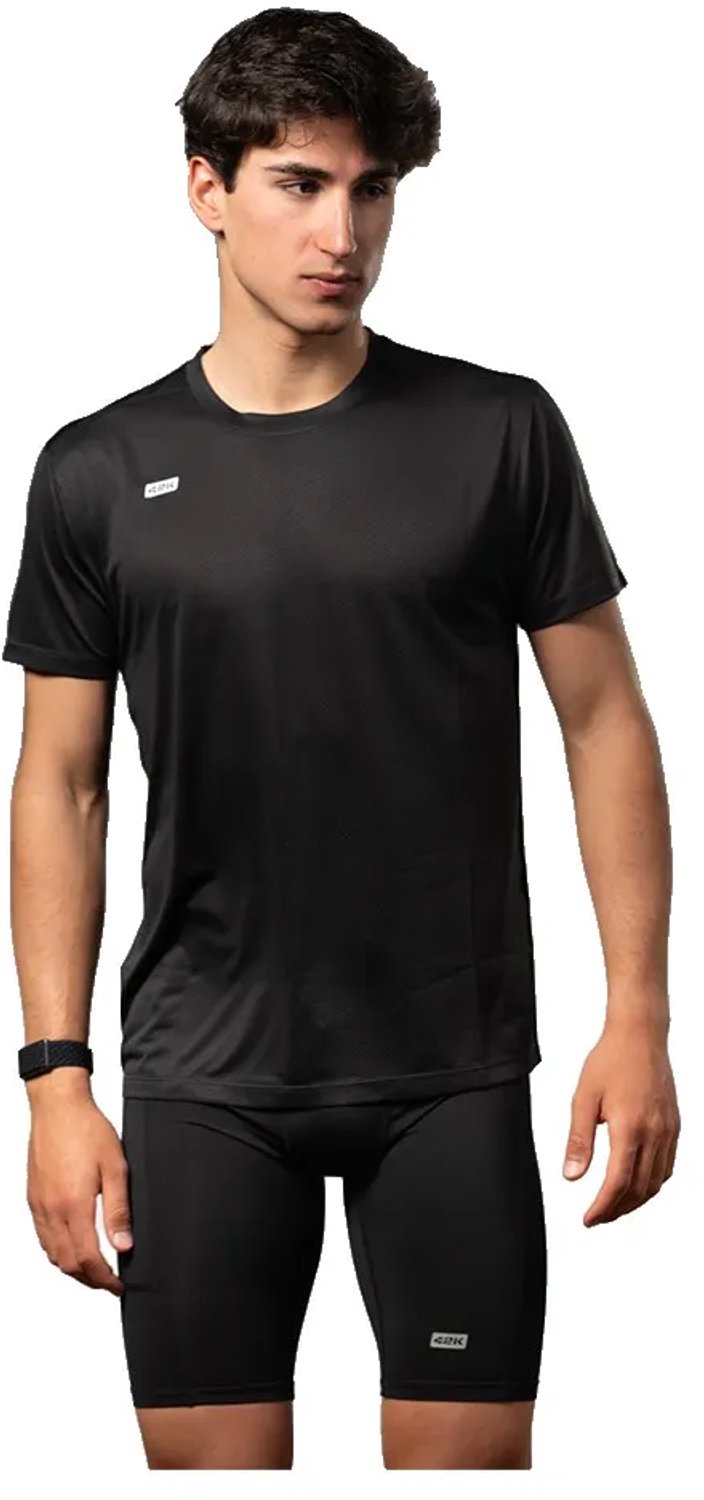 42k Running Raw T-shirt Met Korte Mouwen Zwart XL
