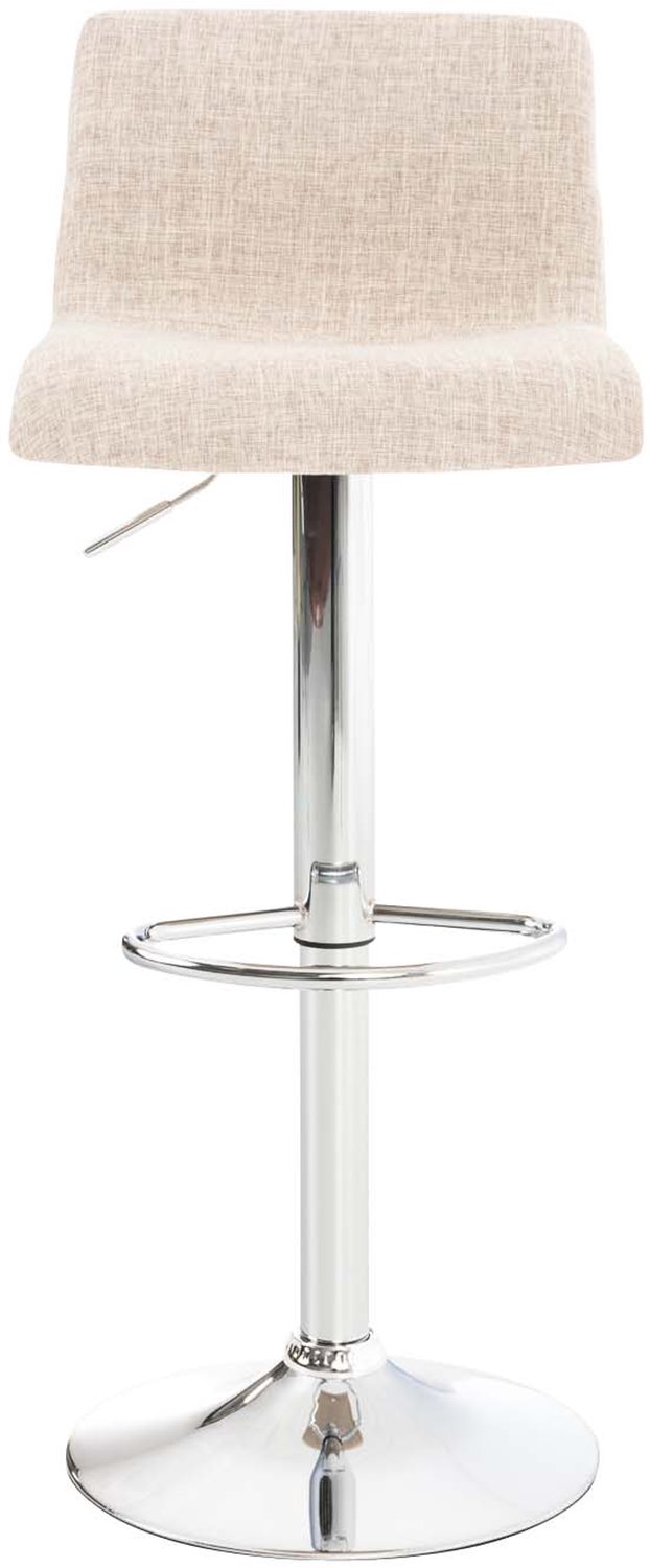 Luxe Comfort Torino 0112 barkrukken (set van 2) - stof - crème creme chroom