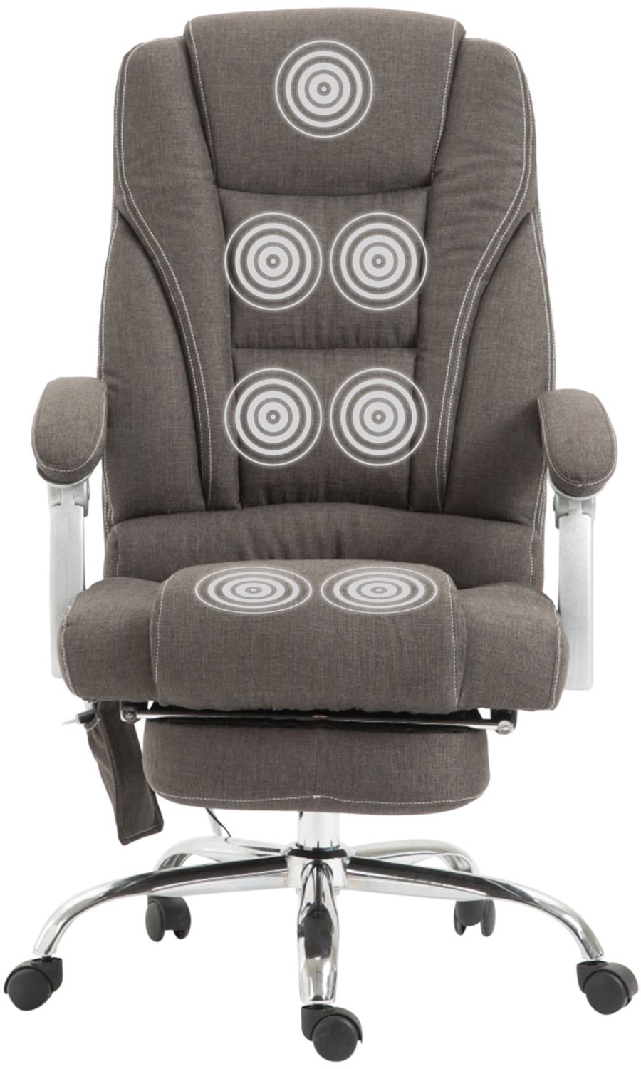 Luxe Comfort Monza 0005 bureaustoel - stof - donkergrijs
