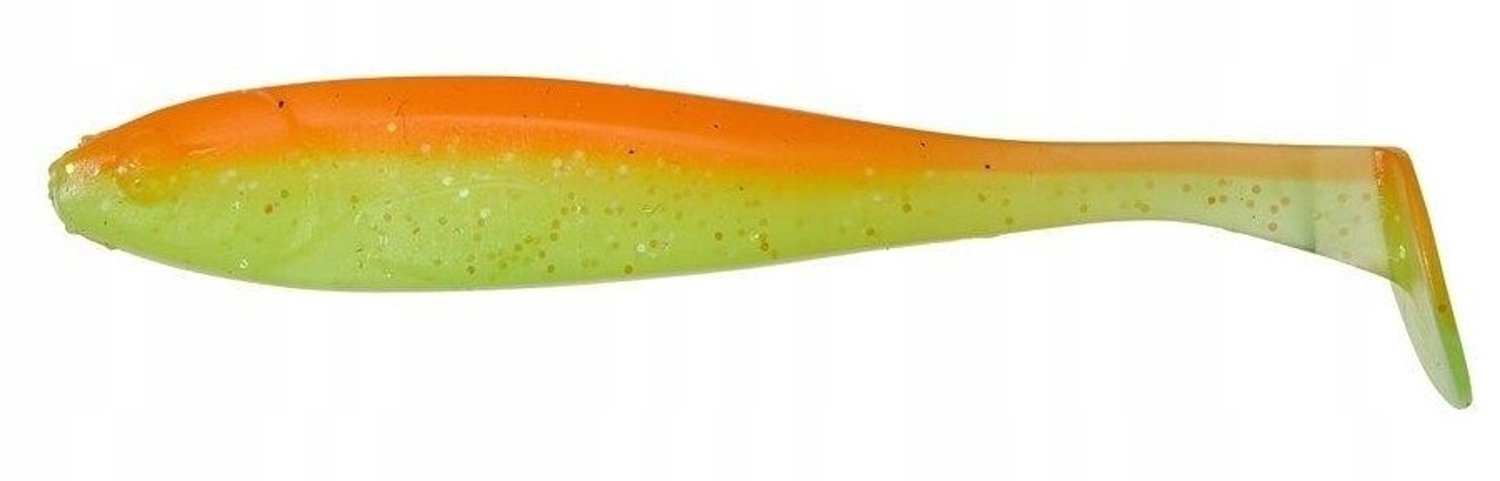 Illex Magic Slim Shad 10 cm - Orange | Zachte kunstaas voor roofvis