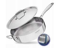 Tramontina Grano Koekenpan 30 cm RVS Tri-ply met Deksel