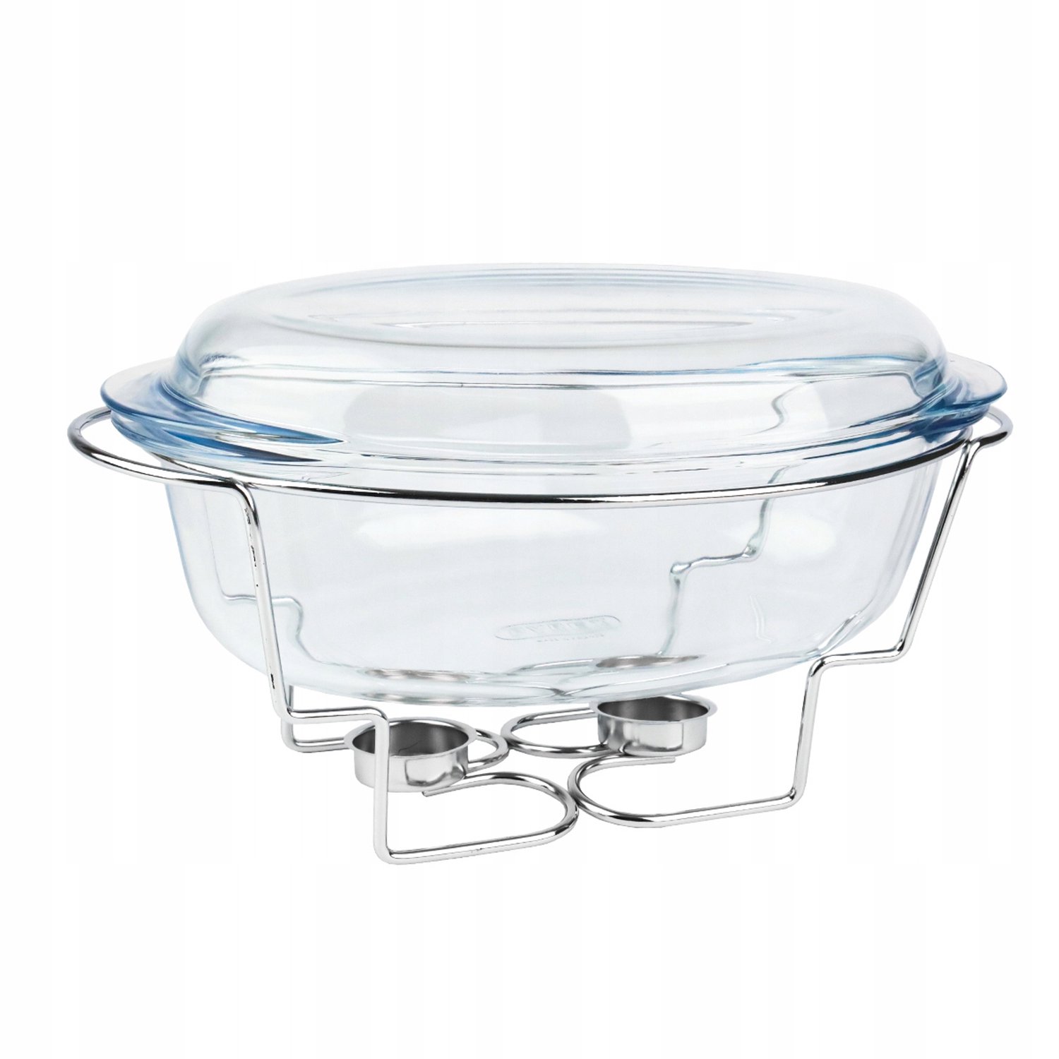 Ovenschaal met warmhoudfunctie 4L, gehard glas, ovaal