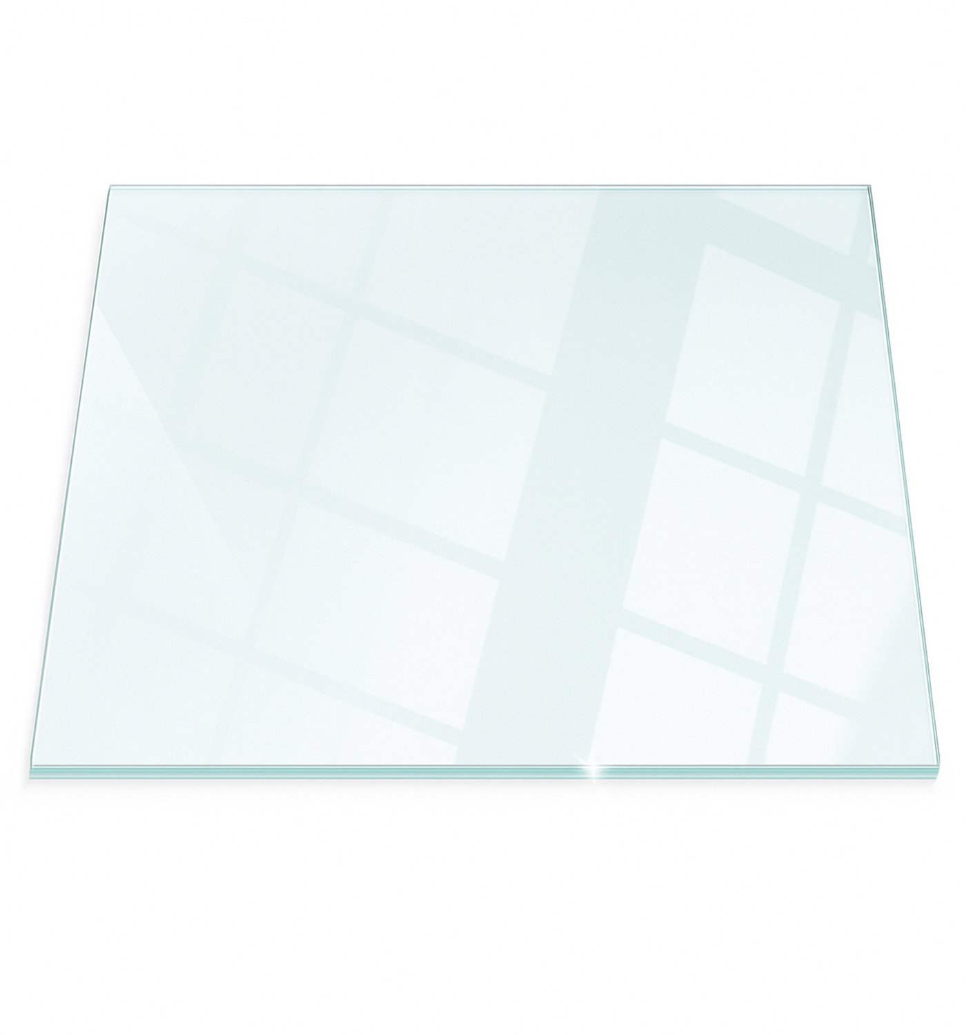WallMuralia Vloerplaat Houtkachel - Transparant Vloerplaat voor Houtkachel - 80 cm x 70 cm - Transparant Vloerplaat Open Haard - Transparant Vloerplaat Kachel - Afgeknotte ovaal Vloerplaat Kachel - Transparant Plaat Kachel