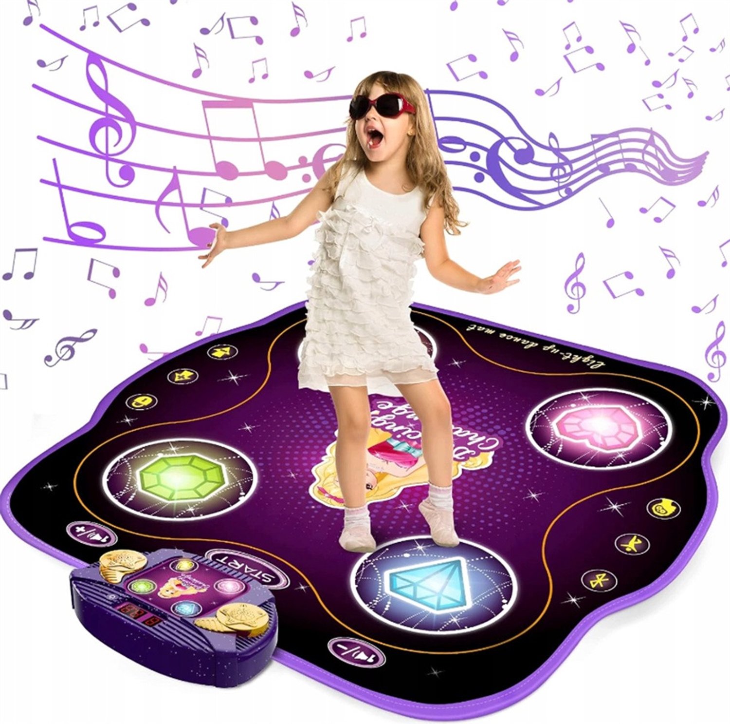 Interactieve Muzikale Dansmat voor Kinderen - Grote LED, 9 Spellen