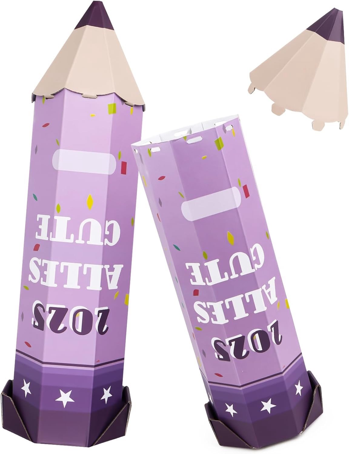 Schooltas voor broers en zussen, gepersonaliseerde snoepzak, 3D-knutselproject, ideaal voor schoolmaterialen en geschenken, 41 cm groot en van golfkarton