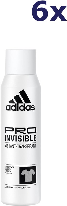 Is Propane Invisable 6x Adidas Pro Invisible Deodorant 200ml | bol