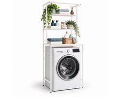Wasmachine rek - 161x66x40 cm - wit