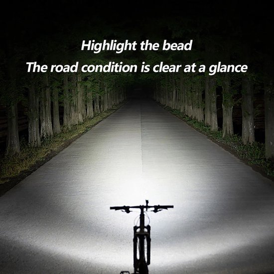 USB Rechargeable Super Bright Bicycle Front Headlight LED Bike Light Waterproof — afbeelding 3