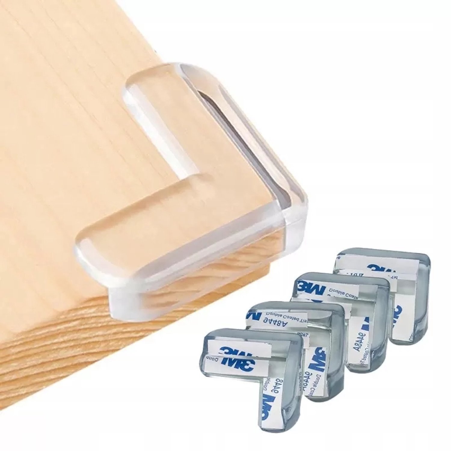 4x Hoekbeschermers voor Tafel & Meubels - Transparant PVC