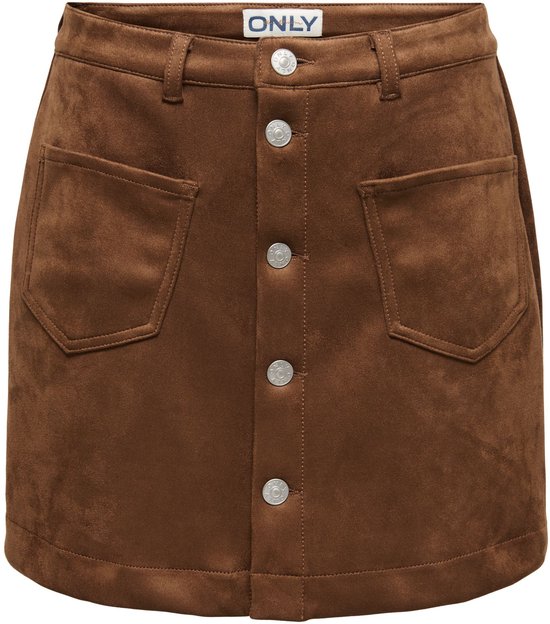 Ony Onamazing -stina Faux Sue Skirt Soft Sit | Bruin | Maat: L