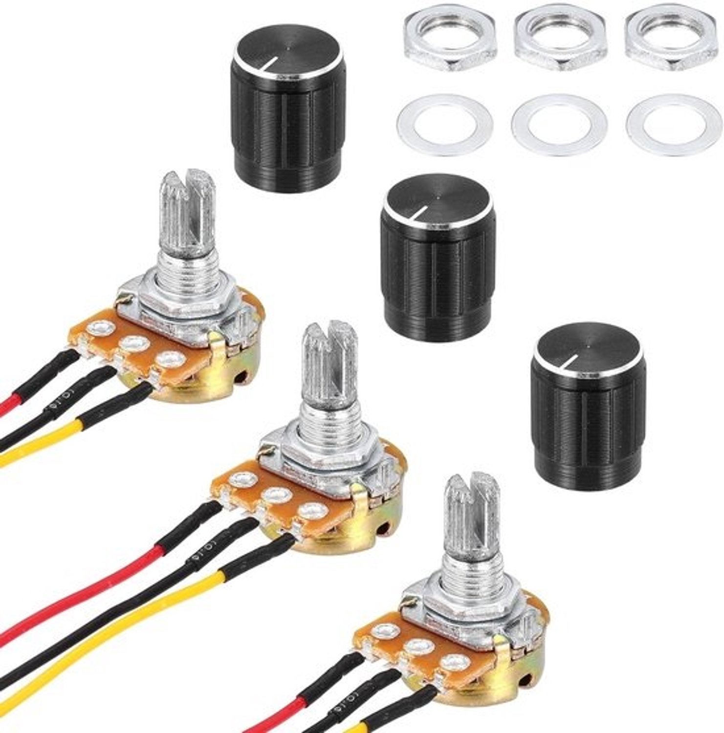 Variabele weerstanden - Potentiometers - Audio-volumeregeling - Enkele junction - B10K Ohm - null