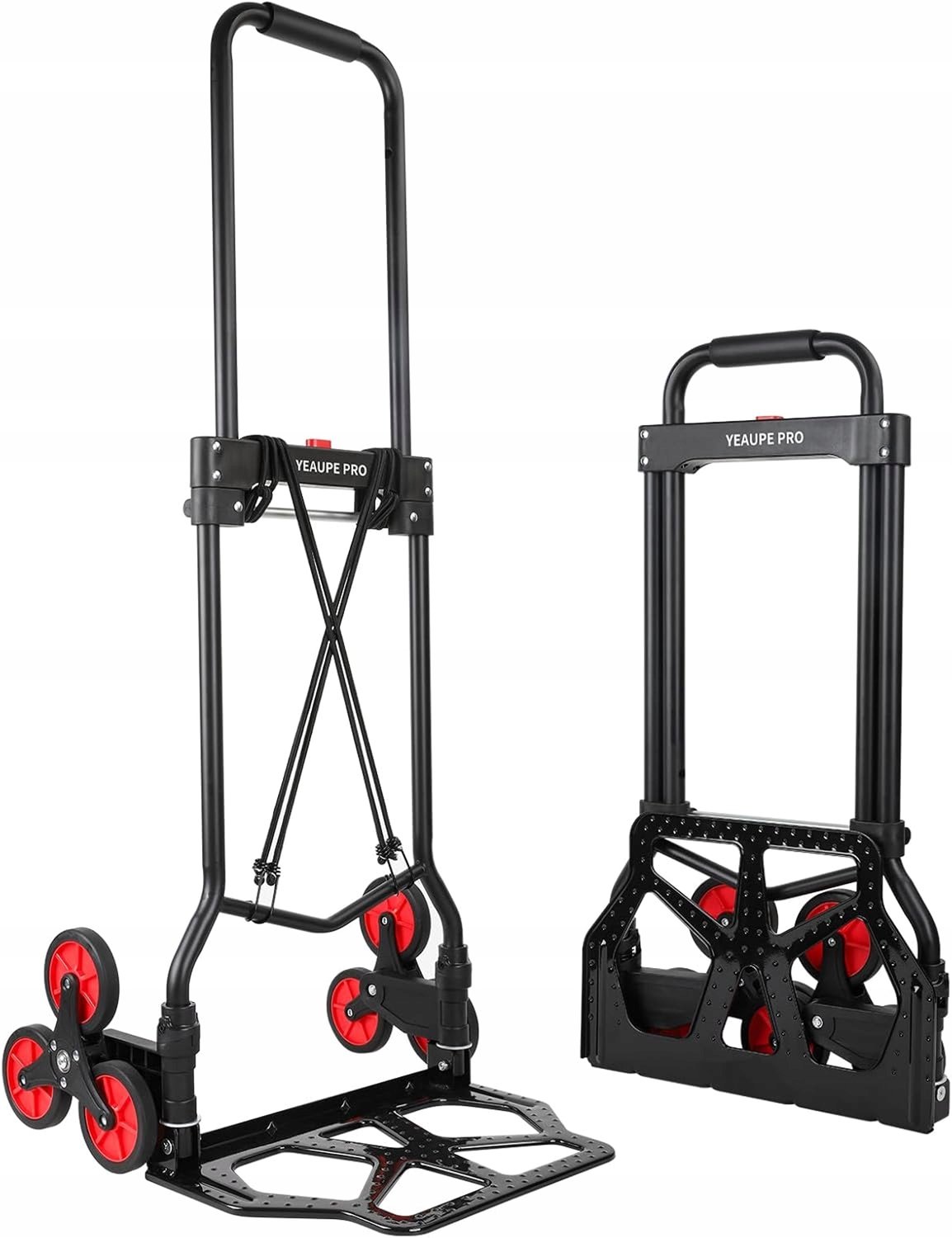 Merkloze Opvouwbare Stalen Trappenkruiwagen - 50kg