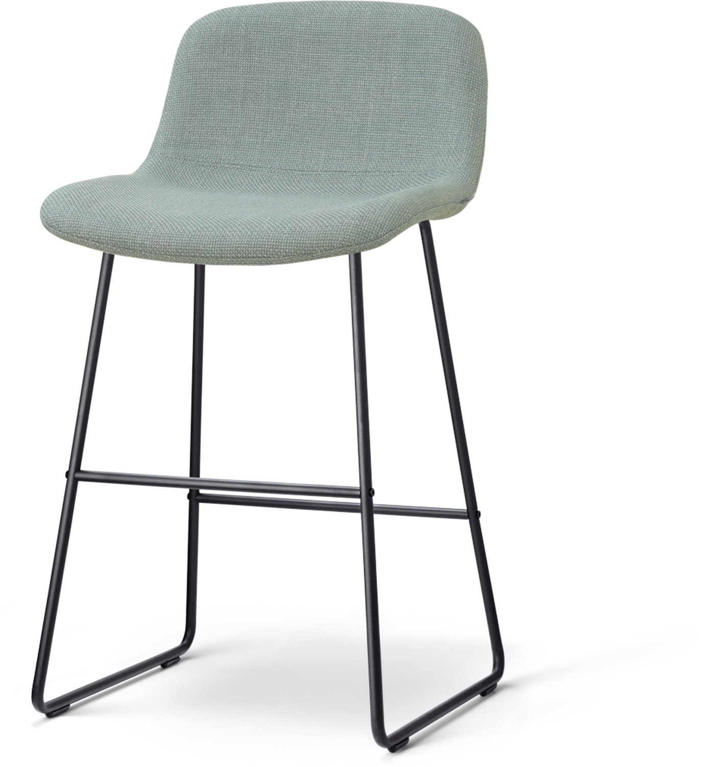 Nolon Nino-Mats barkruk saliegroen - zwart onderstel - 65 cm
