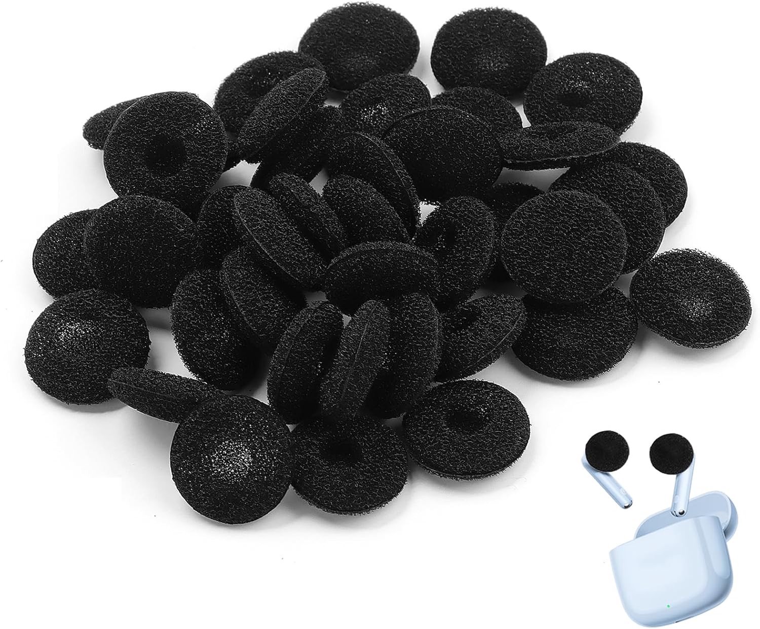 40 Stuks Zachte Schuim Oorkussens voor Oordopjes, 18mm, Universele Vervangingen voor Hoofdtelefoons en Geluidsisolatie