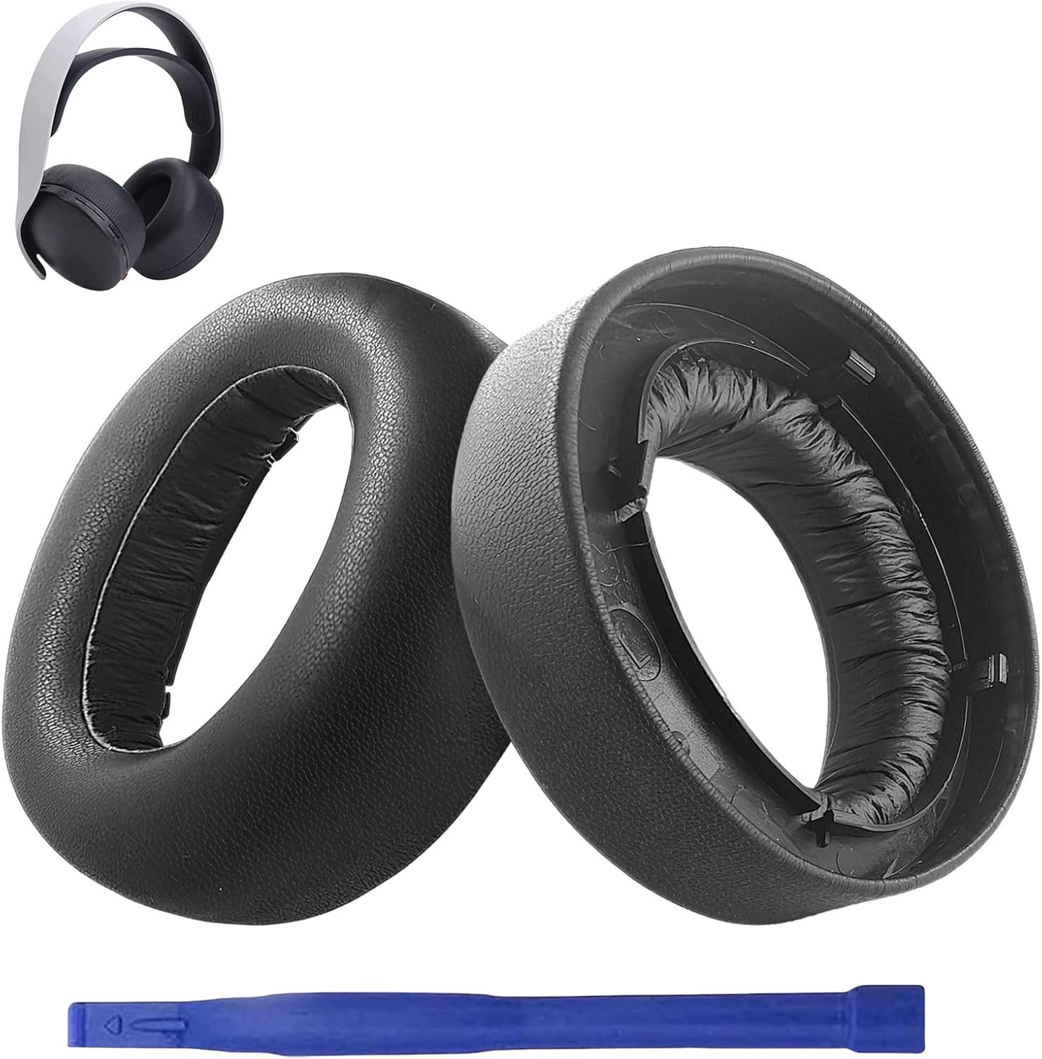 Verwisselbare Oorkussens voor PS5 Pulse 3D, Ademend Stof, Hoogwaardige Schuim, Geluidsisolatie en Verhoogd Comfort