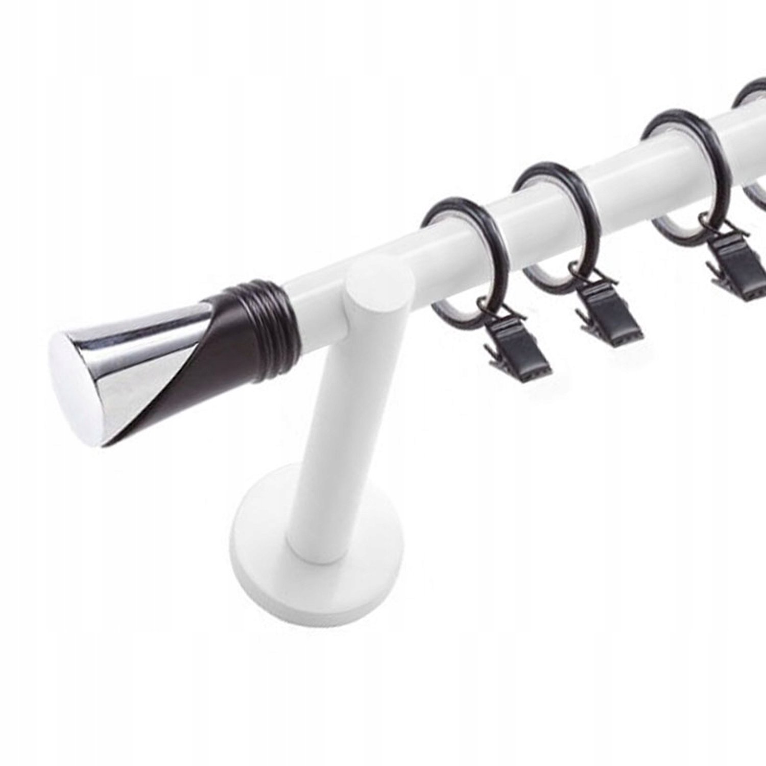 Glamour Karnisj 160 cm, 19 mm, met Stille Ringetjes
